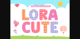 Lora Cute Font Poster 1