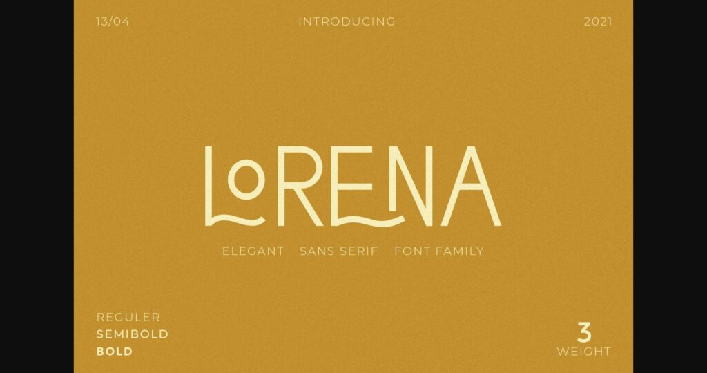 Lorena Font Poster 3