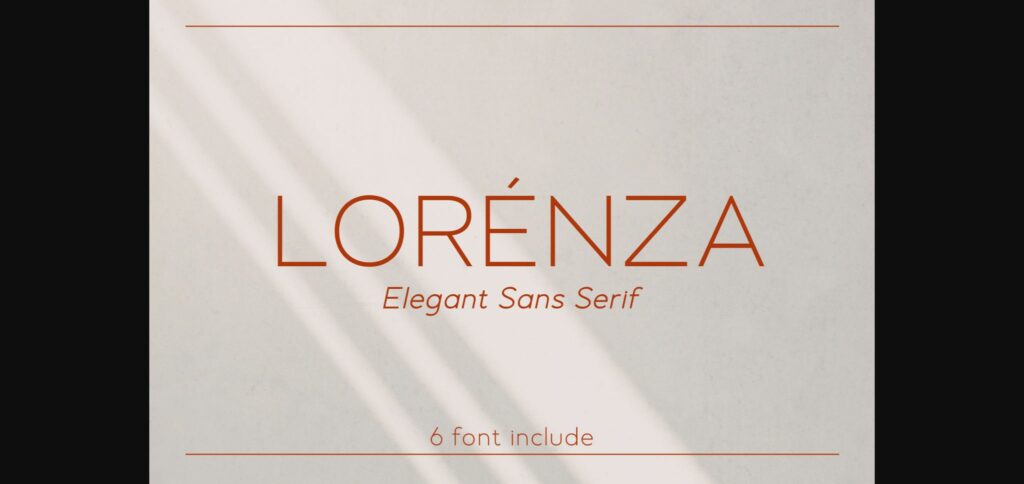 Lorenza Font Poster 3