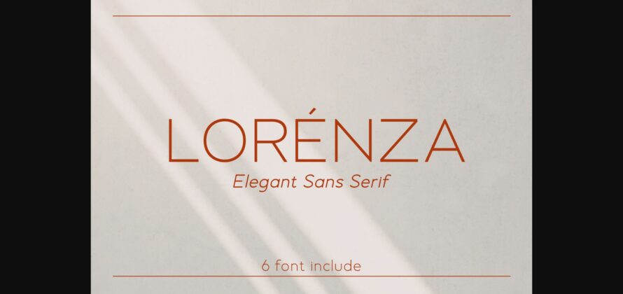 Lorenza Font Poster 1