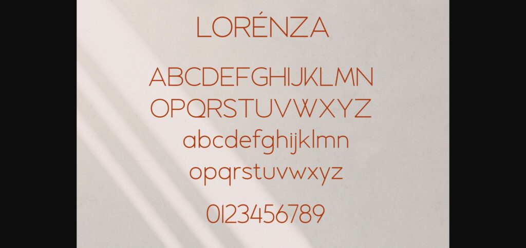 Lorenza Font Poster 8