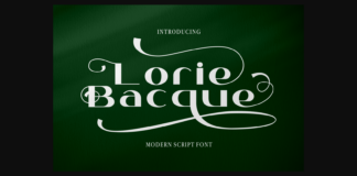 Lorie Bacque Font Poster 1