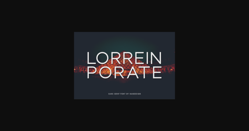 Lorrein Porate Font Poster 3