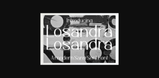 Losandra Font Poster 1