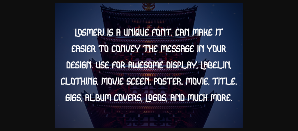 Losmeri Font Poster 4