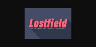 Lostfield Font Poster 1