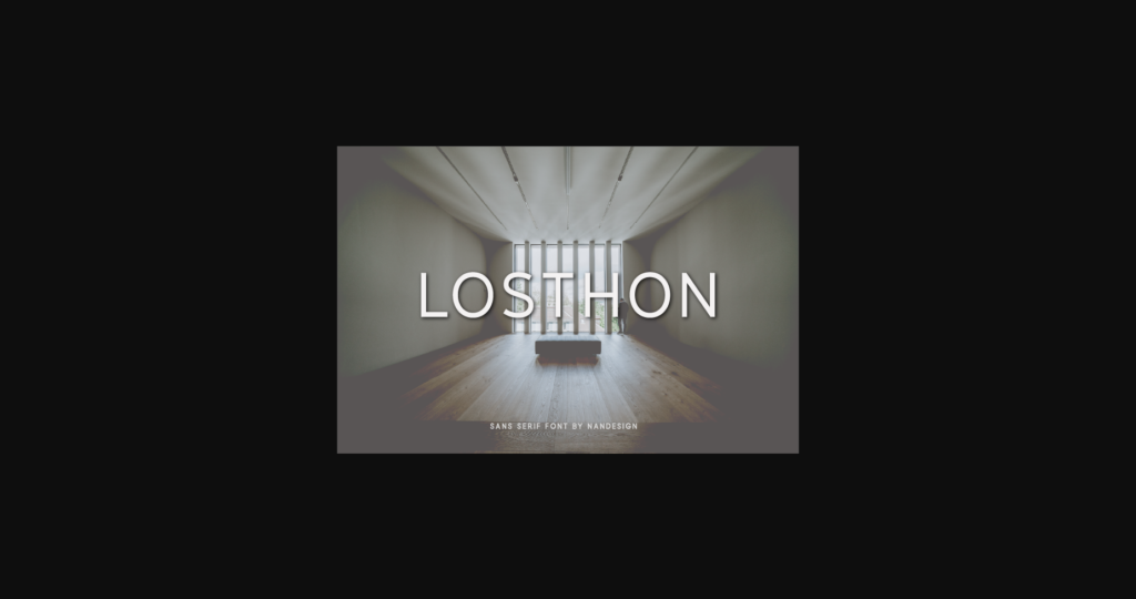 Losthon Font Poster 1