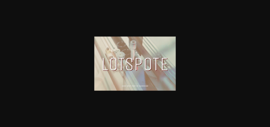 Lotspote Font Poster 3