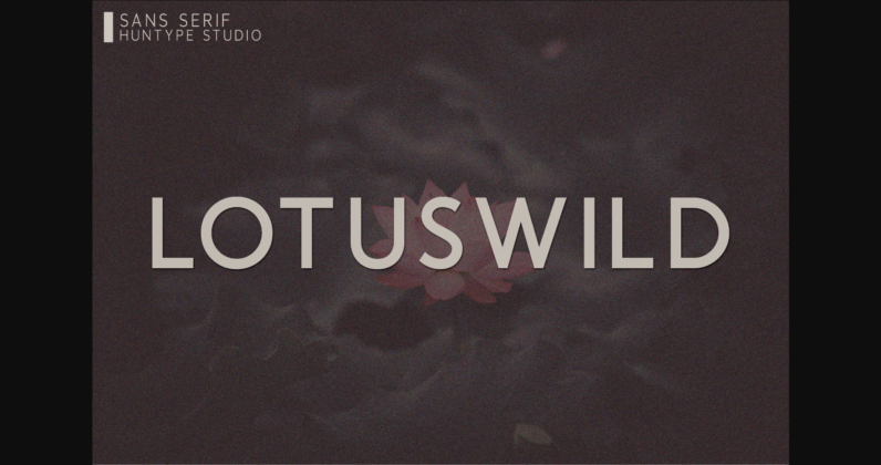 Lotuswild Font Poster 3