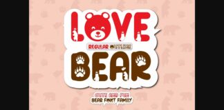 Love Bear Font Poster 1