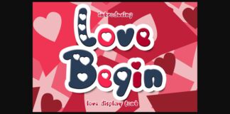 Love Begin Font Poster 1