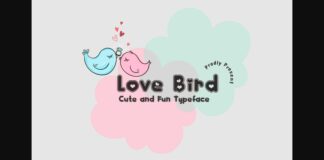 Love Bird Font Poster 1