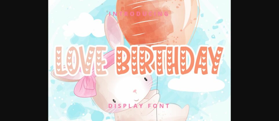 Love Birthday Font Poster 3