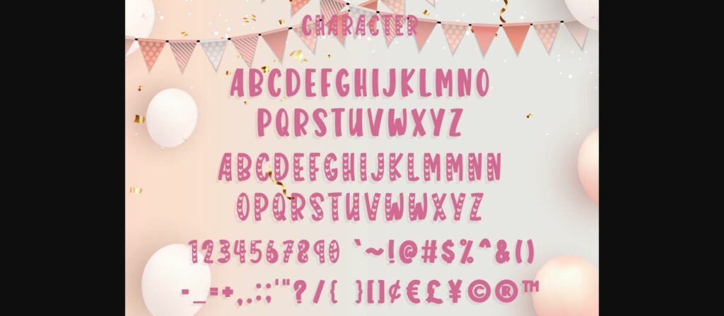 Love Birthday Font Poster 7