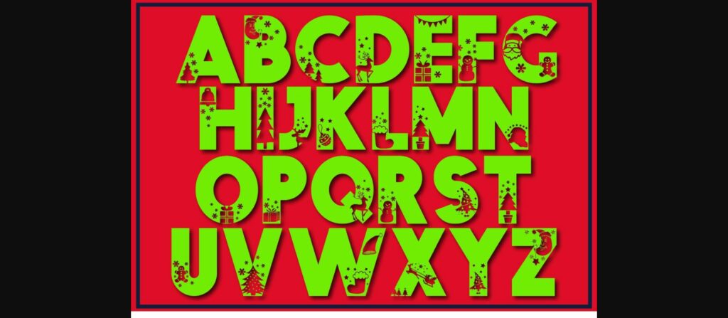 Love Christmas Font Poster 4