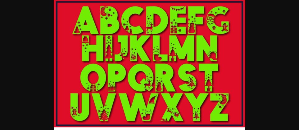 Love Christmas Font Poster 2