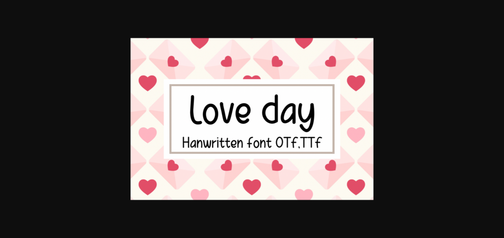 Love Day Font Poster 3