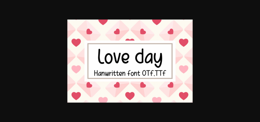 Love Day Font Poster 1