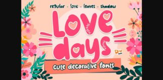 Love Days Font Poster 1