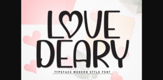 Love Deary Font Poster 1