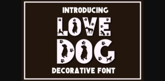 Love Dog Font Poster 1