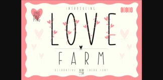 Love Farm Font Poster 1