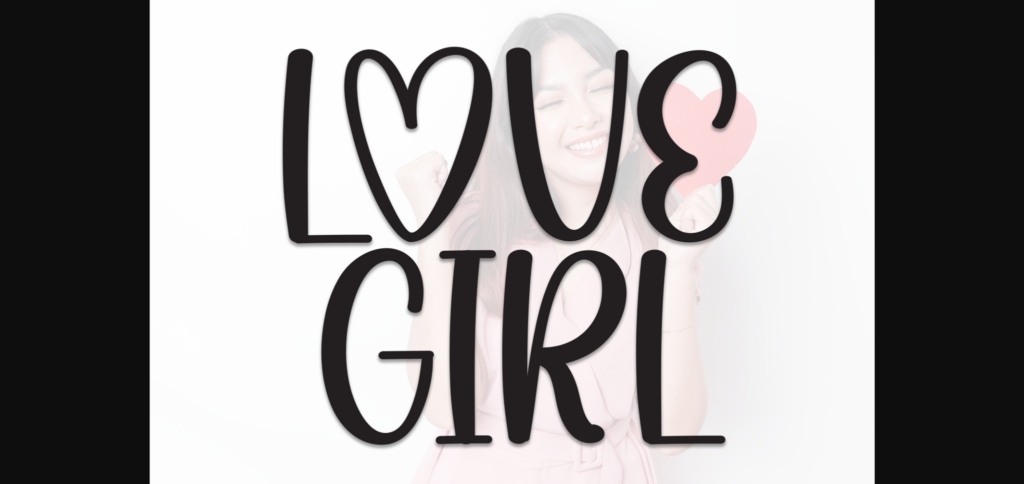 Love Girl Font Poster 3