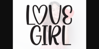 Love Girl Font Poster 1