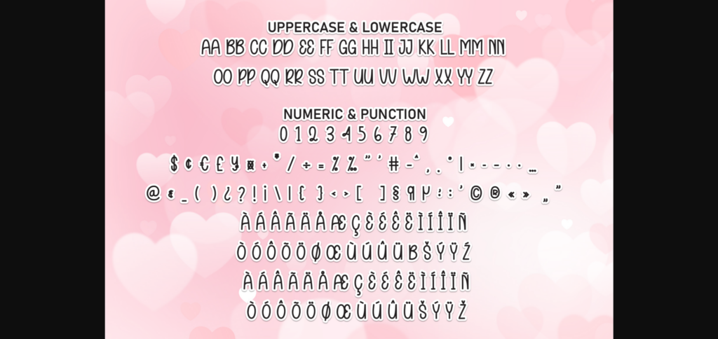 Love Girl Font Poster 9