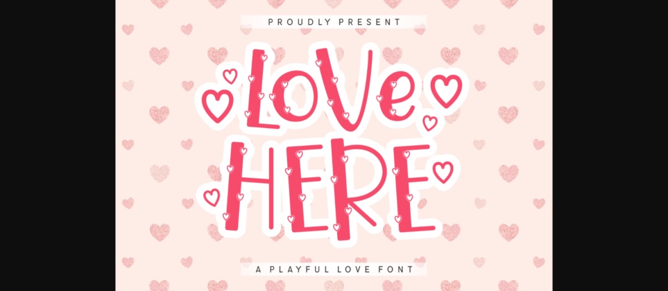 Love Here Font Poster 3