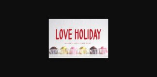 Love Holiday Font Poster 1