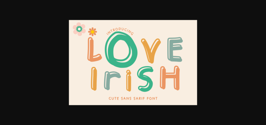 Love Irish Font Poster 3