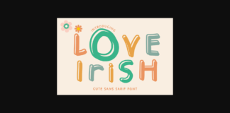 Love Irish Font Poster 1