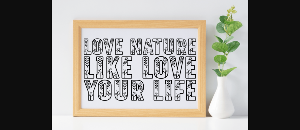 Love Leaf Font Poster 6