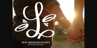 Love Monogram Font Poster 1