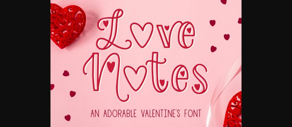 Love Notes Font Poster 3