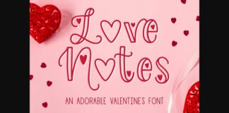 Love Notes Font Poster 1