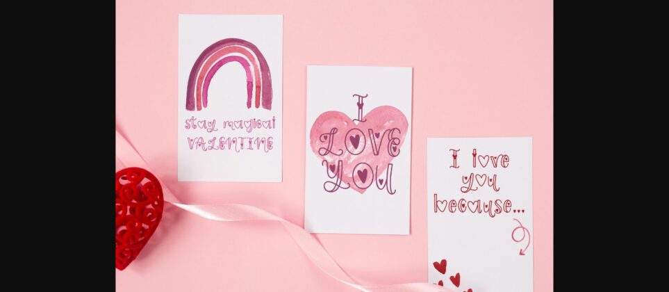 Love Notes Font Poster 4