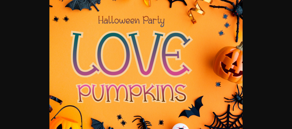 Love Pumpkins Font Poster 3