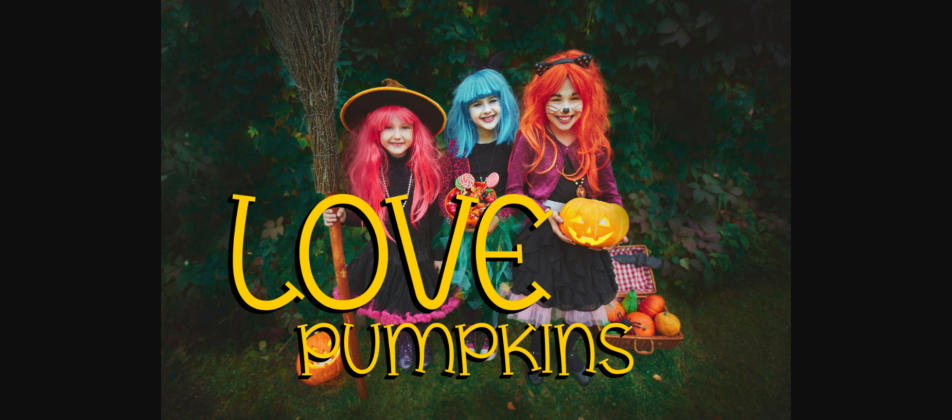 Love Pumpkins Font Poster 5