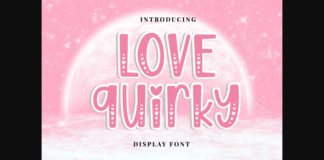 Love Quirky Font Poster 1