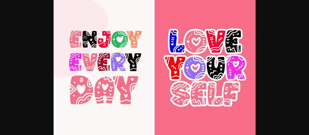 Love Sky Font Poster 6