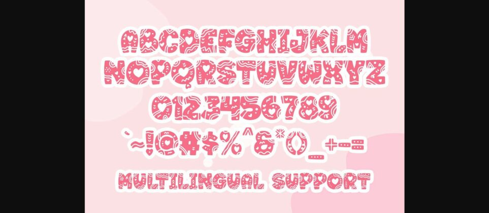 Love Sky Font Poster 7