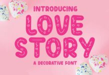 Love Story Font Poster 1