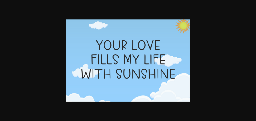 Love Sunshine Font Poster 4