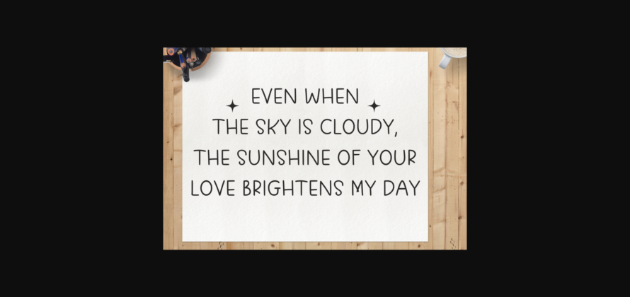 Love Sunshine Font Poster 8