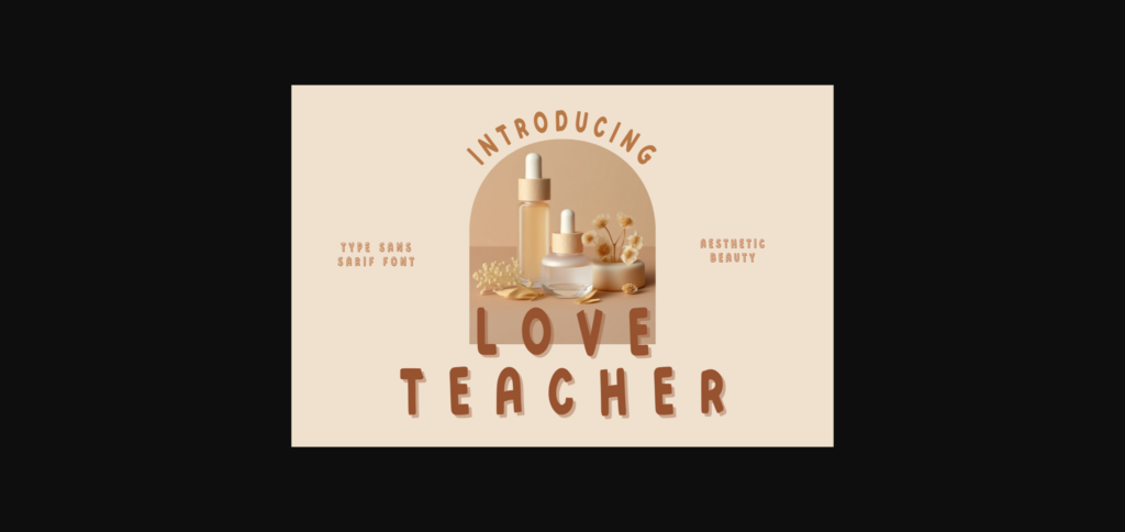 Love Teacher Font Poster 3