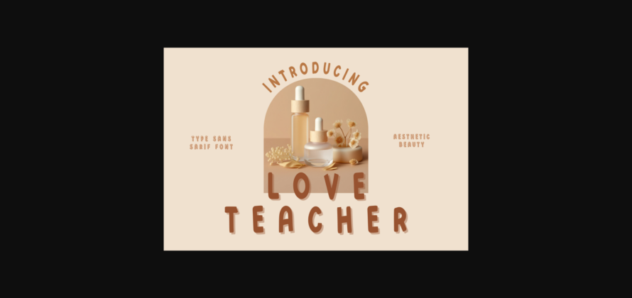 Love Teacher Font Poster 3