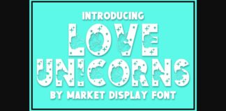 Love Unicorns Font Poster 1