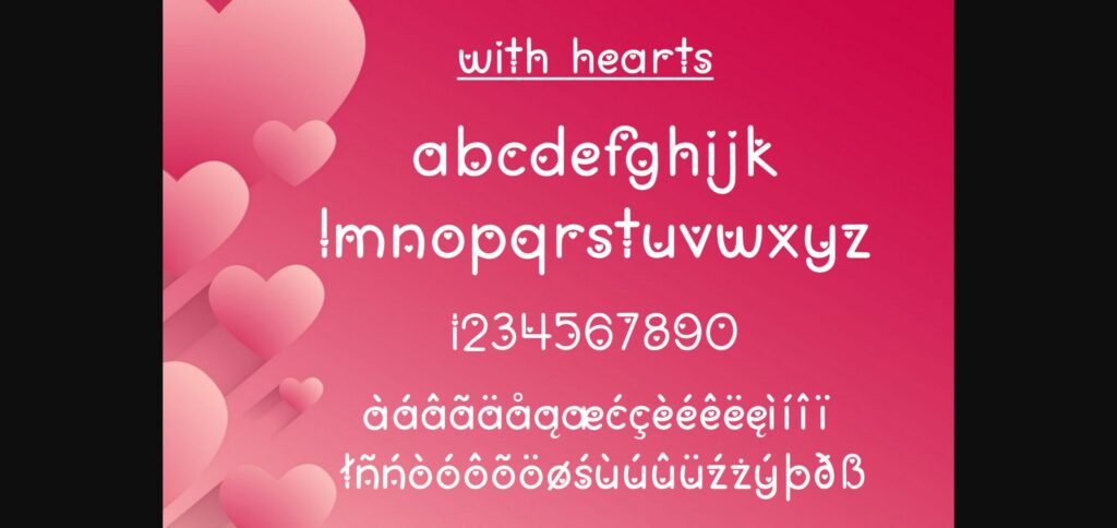 Love You Lots Font Poster 4